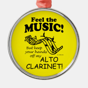 Ornement En Métal Alto Clarinet Sentez La Musique