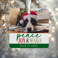 Amant chien drôle Noël photo mignon Personnalisé