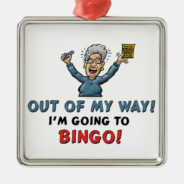 Ornement En Métal Amants de bingo-test (Devant)