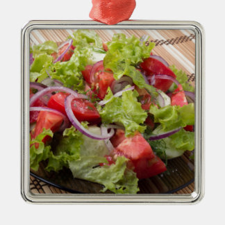 Ornement En Métal Angle de vue sur un fragment de salade
