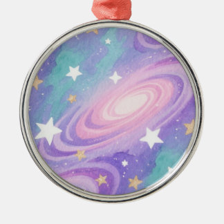 Ornement En Métal Aquarelle Nebula Swirls design Motif