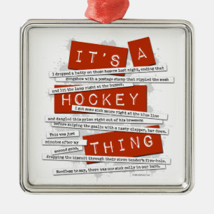 Ornement En Métal Argot d'hockey