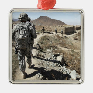 Ornement En Métal Armée nationale afghane et soldats américains