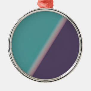 Ornement En Métal Art Abstrait Turquoise violet