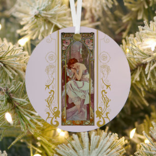 Ornement En Métal Art Noveau Alphonse Mucha Night's Reest