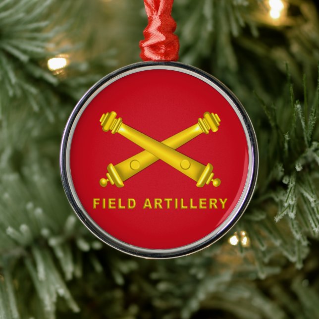 Ornement En Métal ARTILLERIE SUR LE TERRAIN Noël (Arbre)