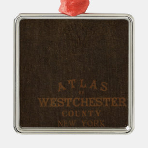 Ornement En Métal Atlas du comté de Westchester, NY