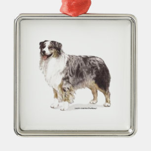 Ornement En Métal Australian Shepherd