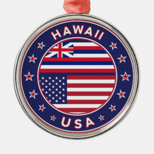 Ornement En Métal Autocollant Hawaii, Hawaii, États-Unis