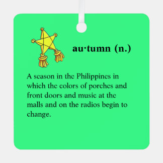 Ornement En Métal Automne philippin personnalisable