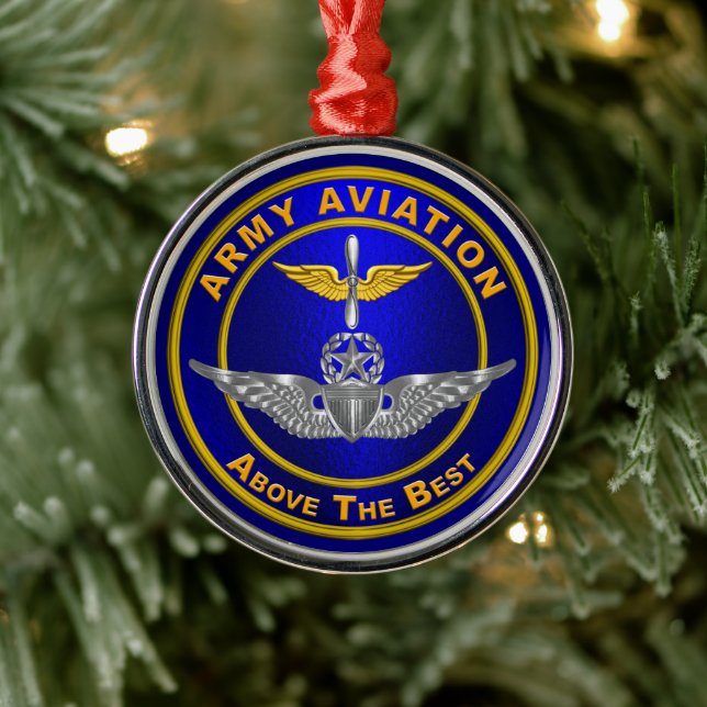ORNEMENT EN MÉTAL AVIATION DE L'ARMÉE (Arbre)