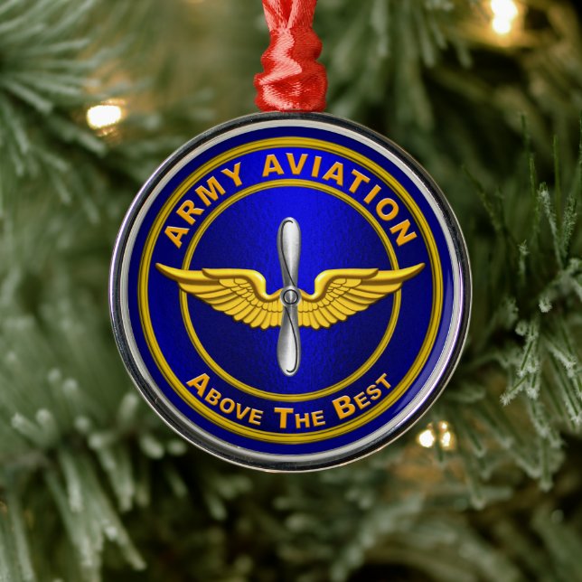 ORNEMENT EN MÉTAL AVIATION DE L'ARMÉE (Arbre)