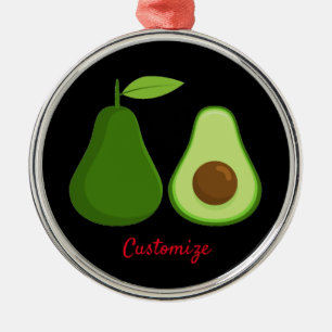 Ornement En Métal Avocado Lover Design Thunder_Cove