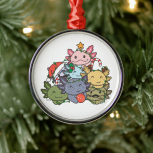 Ornement En Métal Axolotl sapin de Noël drôle animal Noël