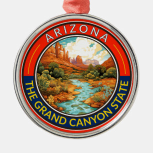Ornement En Métal Badge d'art de voyage Arizona