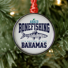 Ornement En Métal Bahamas Souvenir Cadeau : Abaco Bahamas Bonefishin
