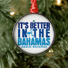 Ornement En Métal Bahamas Souvenir Cadeau : Abaco Bahamas C'est mieu