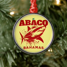Ornement En Métal Bahamas Souvenir Cadeau : Abaco Bahamas Shark Fish