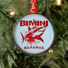 Ornement En Métal Bahamas Souvenir Cadeau : Bimini Bahamas Shark Fis