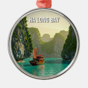 Ornement En Métal Baie d'Along Vietnam Voyage