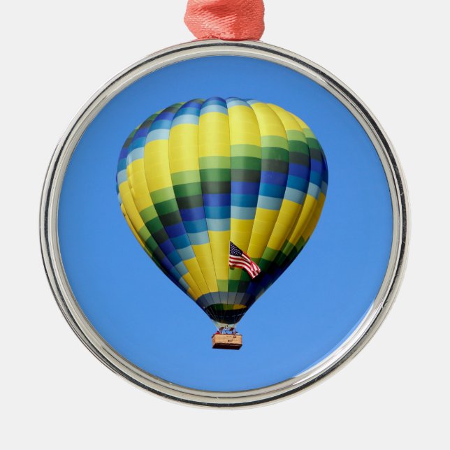 Ornement En Métal Ballon à air chaud (Devant)