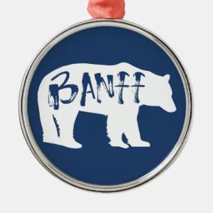 Ornement En Métal Banff Bear