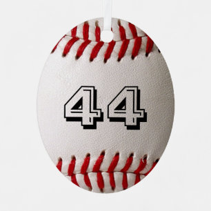 Ornement En Métal Baseball avec numéro personnalisable