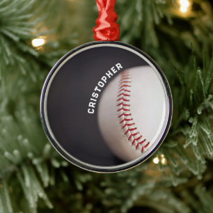 Ornement En Métal Baseball personnalisé