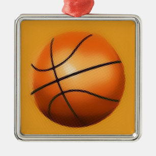 Ornement En Métal Basket-ball avec effet de mosaïque