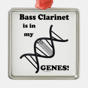 Ornement En Métal Basse Clarinet dans mes gènes