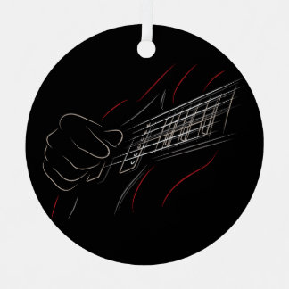 Ornement En Métal Basse Guitare Lecteur Musique Guitariste Musicien