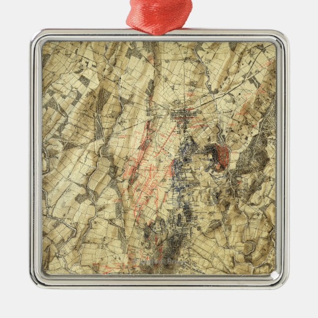 Ornement En Métal Bataille de Gettysburg 5 (Devant)