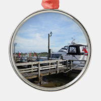 Bateau À Moteur Sur Le Fleuve Blyth