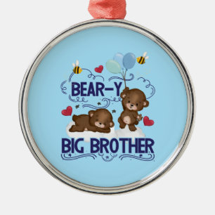 Ornement En Métal Bear y Big Brother Fils de frère