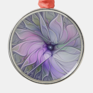 Ornement En Métal Beauté Époustouflante Art Abstrait Moderne Fleur F