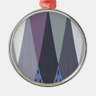 Ornement En Métal Belle impression Extraordinaire Chevron Design Art
