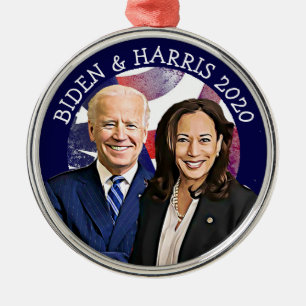 Ornement En Métal Biden et Harris Election 2020 Keepsaké