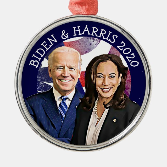 Ornement En Métal Biden et Harris Election 2020 Keepsaké (Devant)