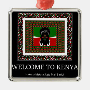 Ornement En Métal Bienvenue sur Magical Kenya : Hakuna Matata