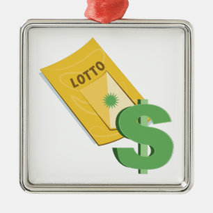 Ornement En Métal Billet de loto