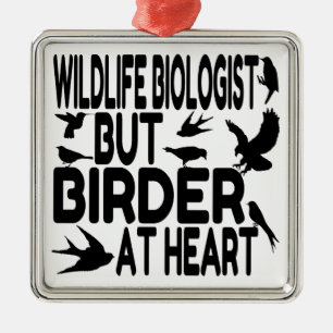 Ornement En Métal Biologiste de la faune de l'Oiseau
