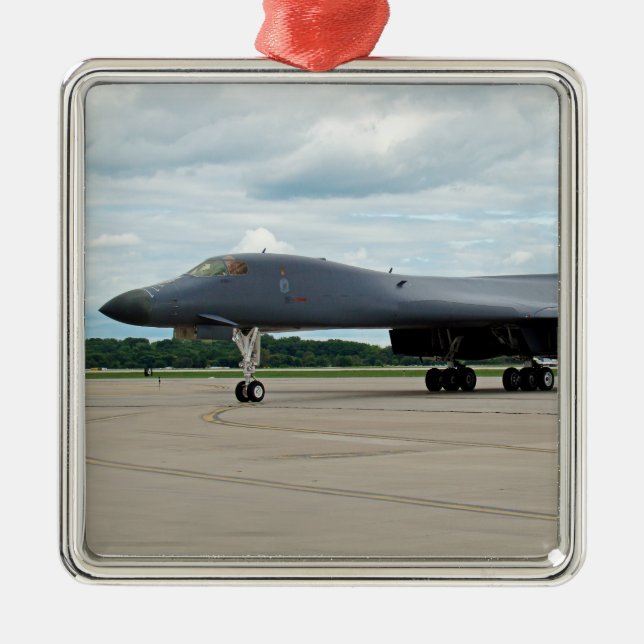 Ornement En Métal Bombe de Lancer B-1B au sol (Devant)