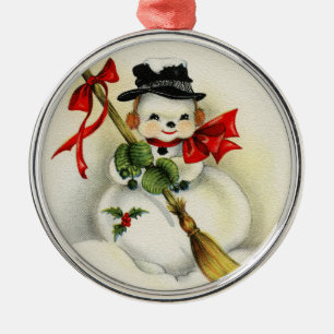 Ornement En Métal Bonhomme de neige 001