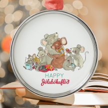Bonne Souris Jolabokaflod Famille Céramique de Noë