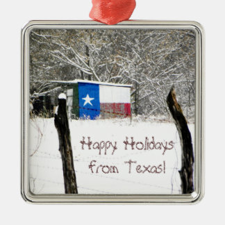 Ornement En Métal Bonnes fêtes de l'ornement du Texas