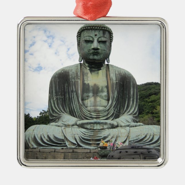 Ornement En Métal Bouddha Statue Bouddhisme (Devant)