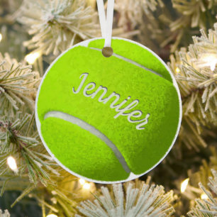 Ornement En Métal Boule de tennis personnalisée