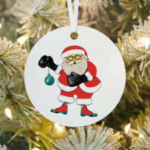 Ornement En Métal Boxe personnalisée Noël Collectif