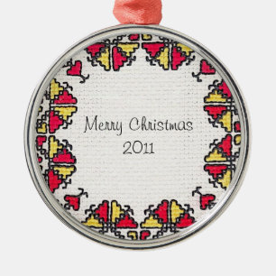 Ornement En Métal Broderie ukrainienne