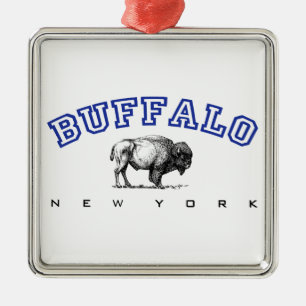 Ornement En Métal Buffalo, NY - bison